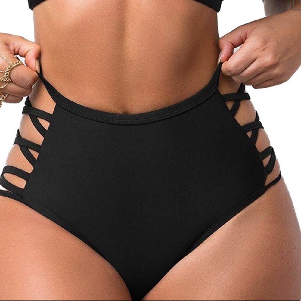 High waisted strappy bottoms